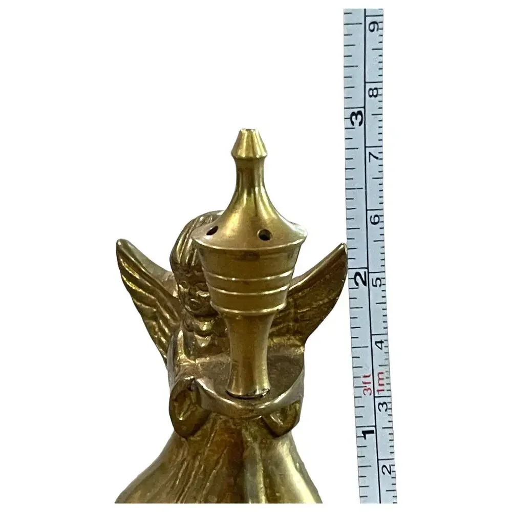 Vintage Brass Angel Figure Candle Snuffer 3” Tall - Picture 5 of 6